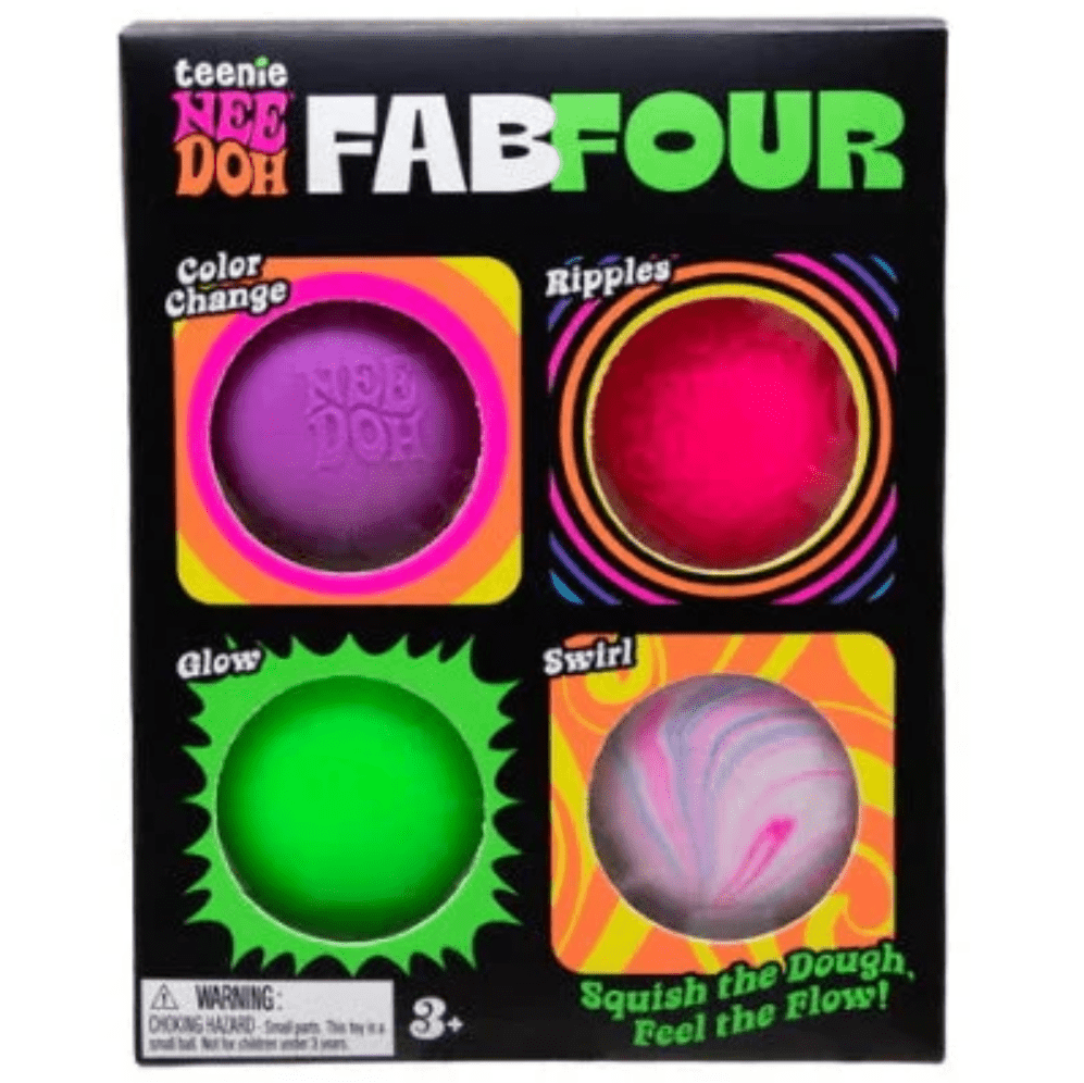 NeeDoh Teenie Fab 4 Multi-Pack
