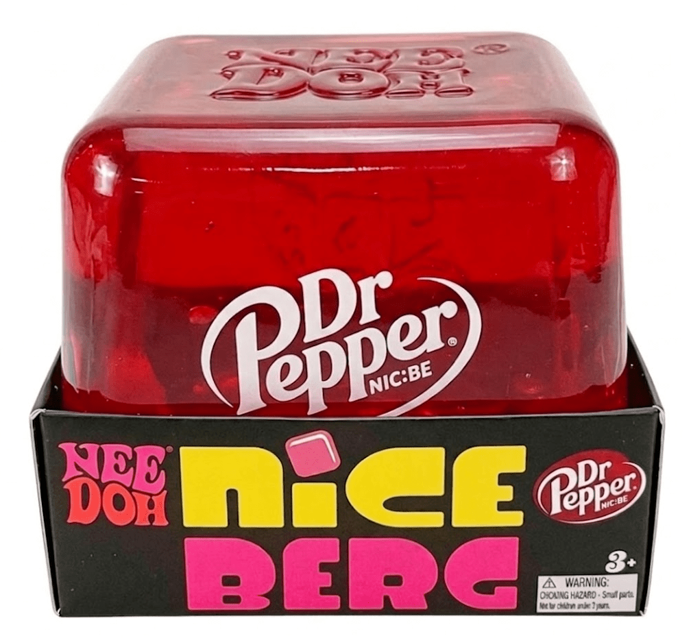 NeeDoh x Dr Pepper Nice Berg Red Squishy Fidget Cube