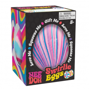NeeDoh Swirlie Egg - Vertical Stripes