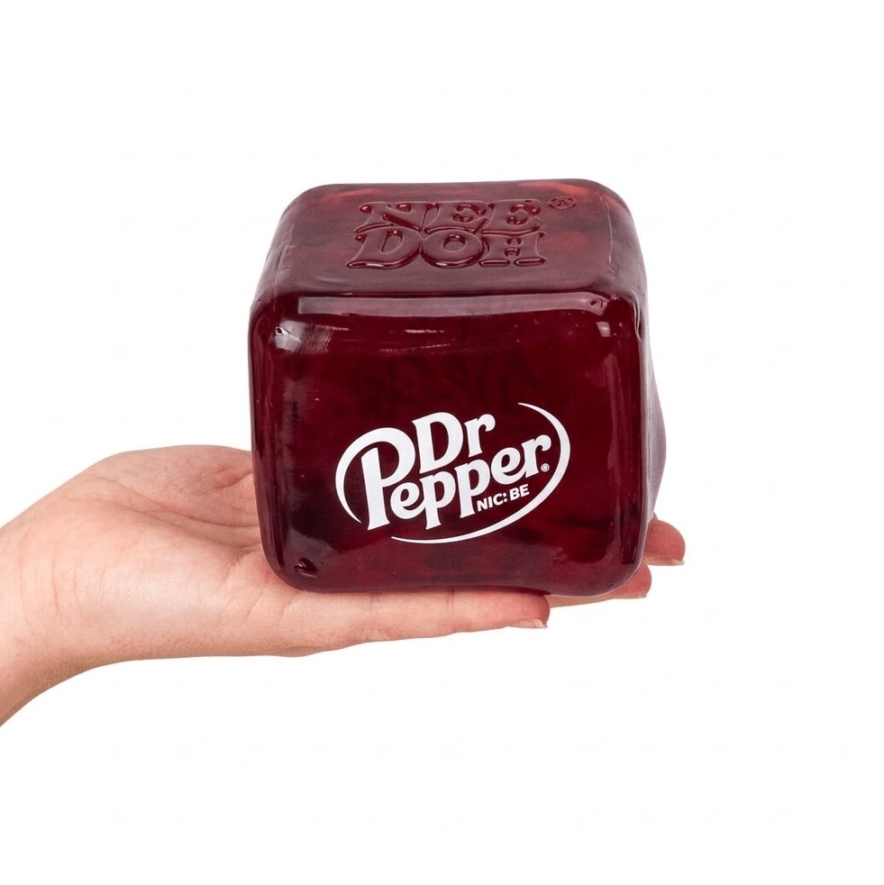 NeeDoh x Dr Pepper Nice Berg Red Squishy Fidget Cube - Image 2