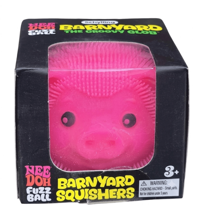 Needoh Barnyard Squishers Farm Animal Fuzzball - Image 3