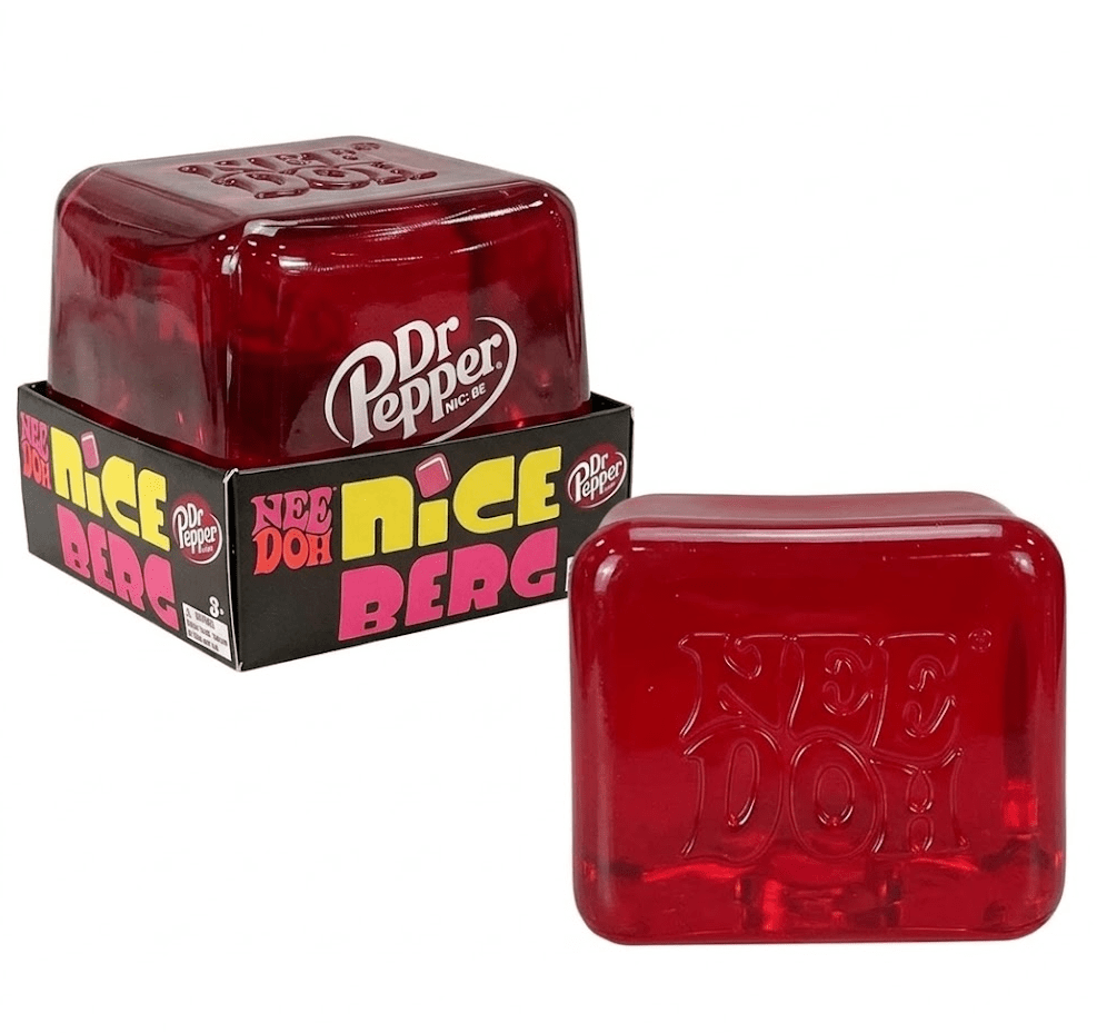 NeeDoh x Dr Pepper Nice Berg Red Squishy Fidget Cube - Image 3