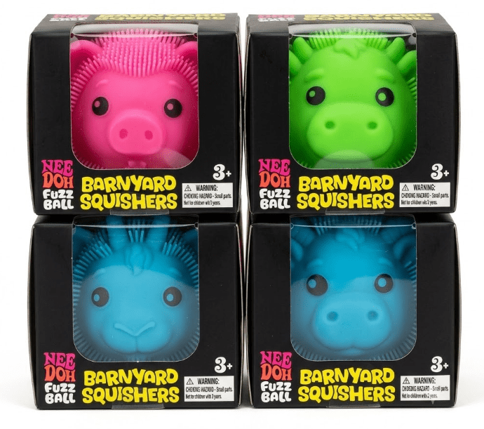 Needoh Barnyard Squishers Farm Animal Fuzzball - Image 5